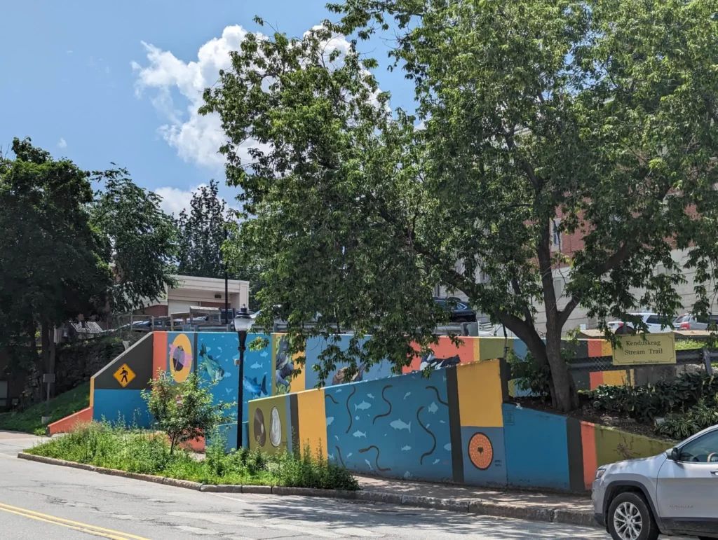 River Mural in Downtown Bangor