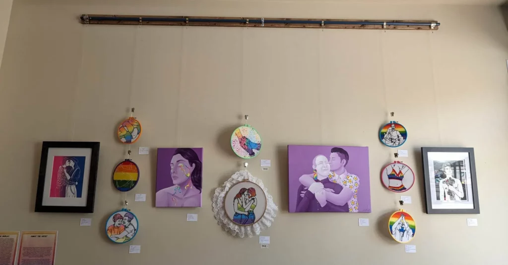 Art By Sam Bullard on display at Chimera Coffee